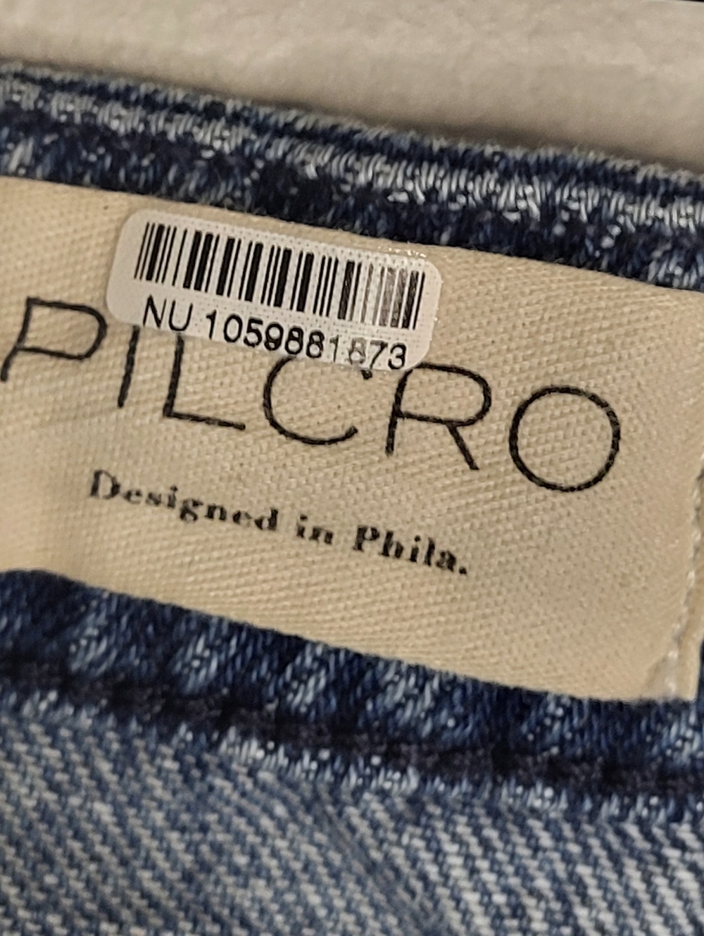 Pilcro Wide-Leg Jeans in Medium Blue - Picture 13 of 16